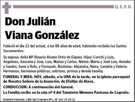VIANA GONZALEZ,JULIAN
