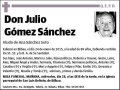 GOMEZ SANCHEZ,JULIO