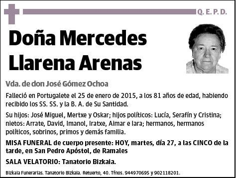LLARENA ARENAS,MERCEDES