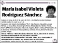 RODRIGUEZ SANCHEZ,MARIA ISABEL VIOLETA