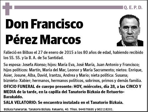 PEREZ MARCOS,FRANCISCO