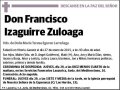 IZAGUIRRE ZULOAGA,FRANCISCO