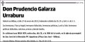 GALARZA URRABURU,PRUDENCIO