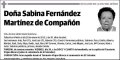 FERNANDEZ MARTINEZ DE COMPAÑON,SABINA