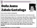 ZABALA GASTAÑAGA,JUANA