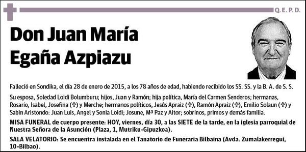 EGAÑA AZPIAZU,JUAN MARIA