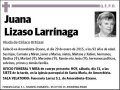 LIZASO LARRINAGA,JUANA