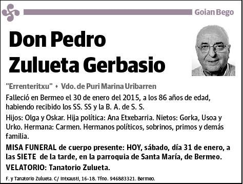 ZULUETA GERBASIO,PEDRO