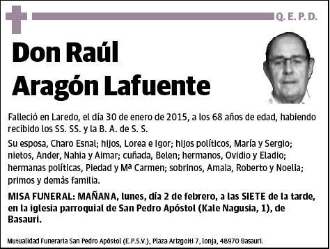ARAGON LAFUENTE,RAUL