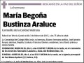 BUSTINZA ARALUCE,MARIA BEGOÑA