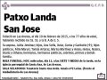 LANDA SAN JOSE,PATXO