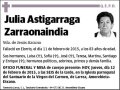 ASTIGARRAGA ZARRAONAINDIA,JULIA