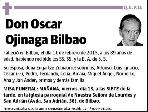 OJINAGA BILBAO,OSCAR