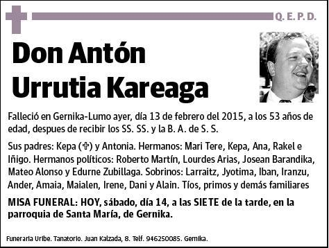 URRUTIA KAREAGA,ANTON