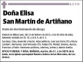SAN MARTIN DE ARTIÑANO,ELISA
