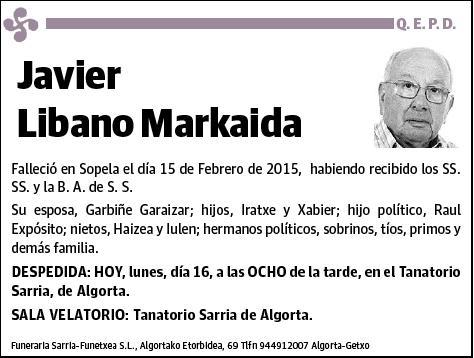 LIBANO MARKAIDA,JAVIER