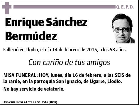 SANCHEZ BERMUDEZ,ENRIQUE