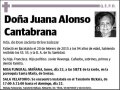 ALONSO CANTABRANA,JUANA