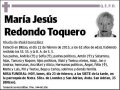 REDONDO TOQUERO,MARIA JESUS