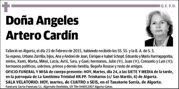ARTERO CARDIN,ANGELES