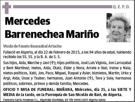 BARRENECHEA MARIÑO,MERCEDES