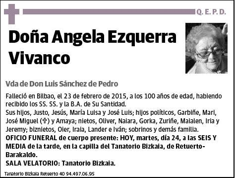 EZQUERRA VIVANCO,ANGELA