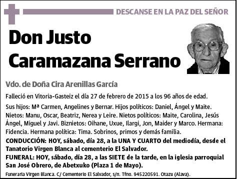 CARAMAZANA SERRANO,JUSTO