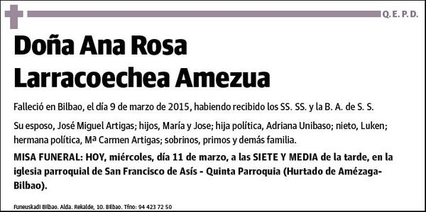 LARRACOECHEA AMEZUA,ANA ROSA