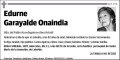 GARAYALDE ONAINDIA,EDURNE