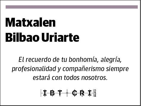 BILBAO URIARTE,MATXALEN