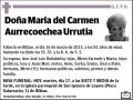 AURRECOECHEA URRUTIA,MARIA DEL CARMEN