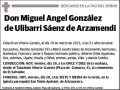 GONZALEZ DE ULIBARRI SAENZ DE ARZAMENDI,MIGUEL ANGEL