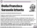 SARASOLA IZTUETA,FRANCISCA