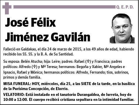 JIMENEZ GAVILAN,JOSE FELIX