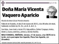 VAQUERO APARICIO,MARIA VICENTA