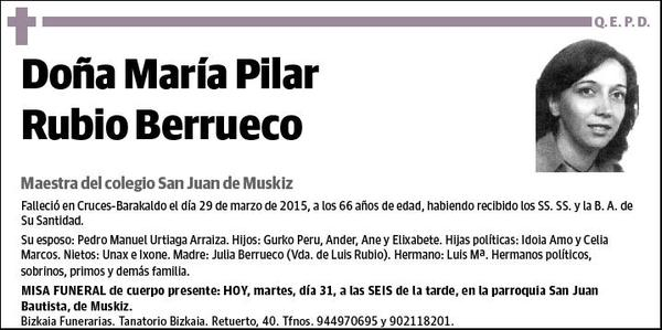 RUBIO BERRUECO,MARIA PILAR