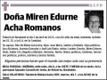 ACHA ROMANOS,MIREN EDURNE