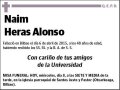 HERAS ALONSO,NAIM