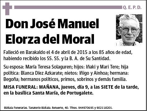 ELORZA DEL MORAL,JOSE MANUEL