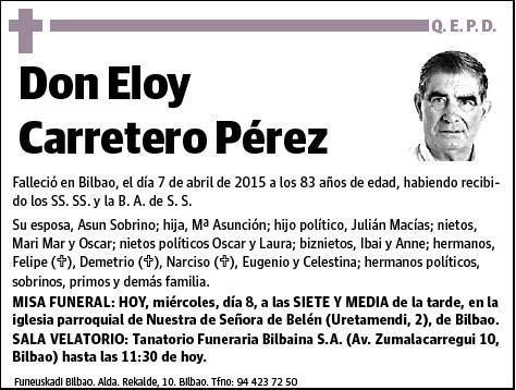 CARRETERO PEREZ,ELOY