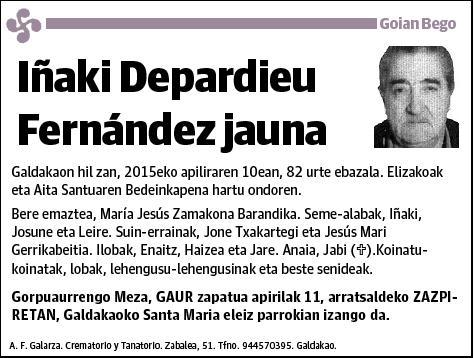 DEPARDIEU FERNANDEZ,IÑAKI