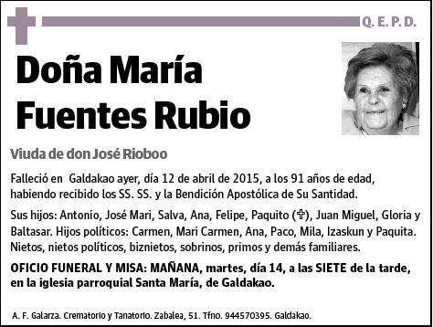 FUENTES RUBIO,MARIA