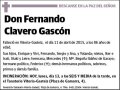 CLAVERO GASCON,FERNANDO