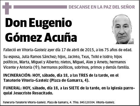 GOMEZ ACUÑA,EUGENIO