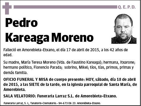 KAREAGA MORENO,PEDRO