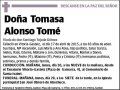 ALONSO TOME,TOMASA