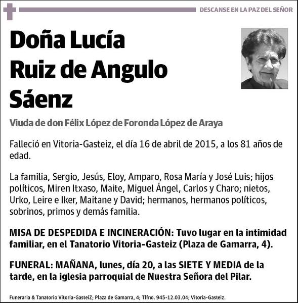 RUIZ DE ANGULO SAENZ,LUCIA