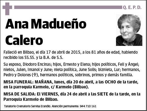MADUEÑO CALERO,ANA