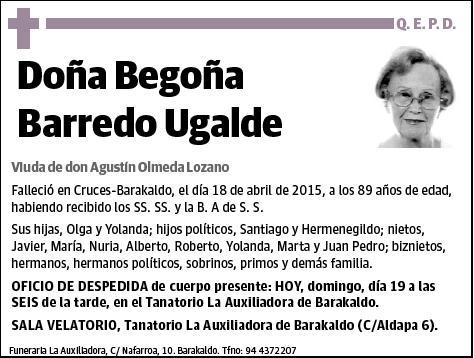 BARREDO UGALDE,BEGOÑA