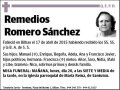 ROMERO SANCHEZ,REMEDIOS